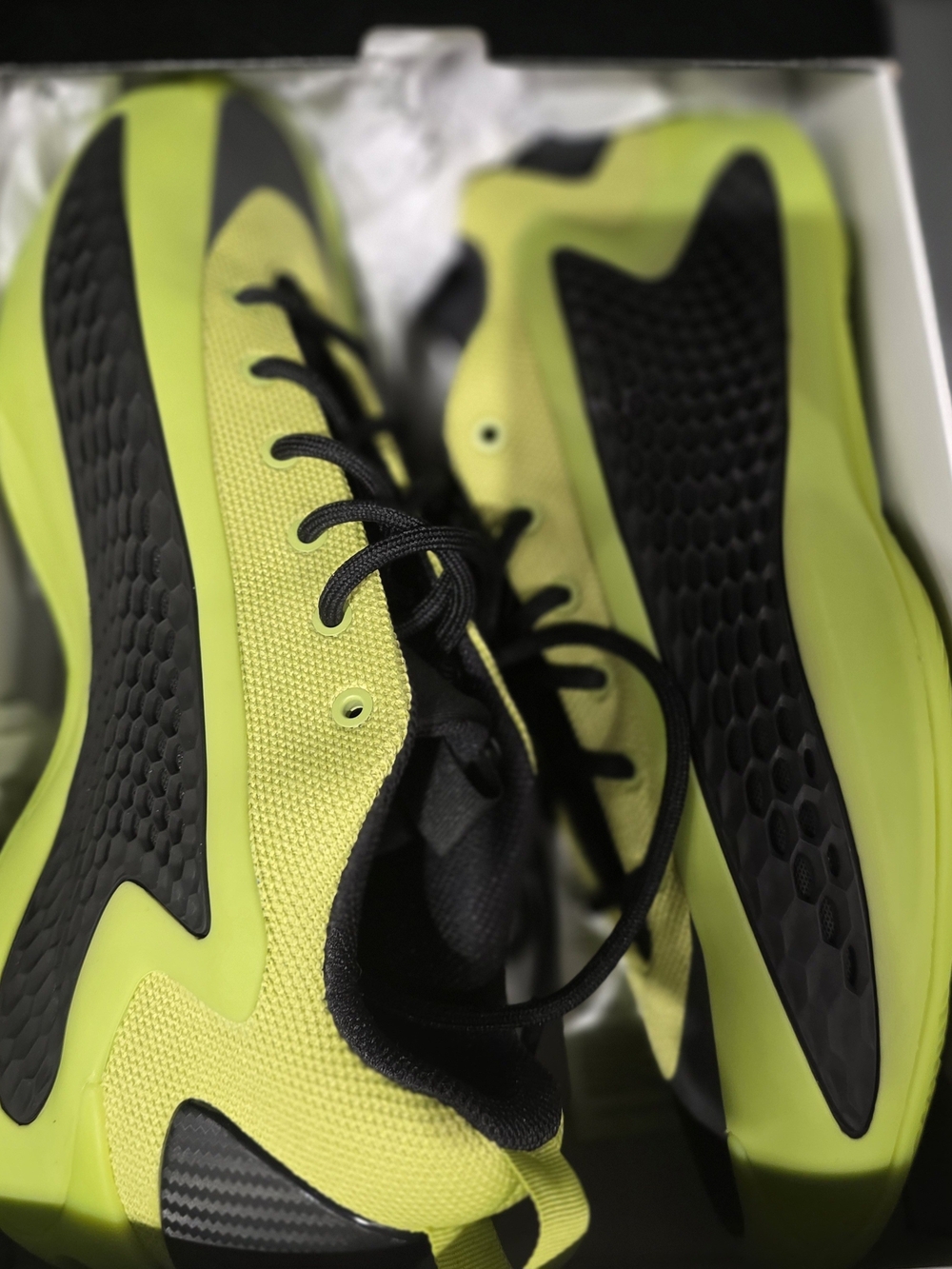 adidas Anthony Edwards 1 Low Preloved Lime basketball sneaker